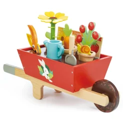 Wooden Garden Wheelbarrow Set