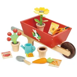 Wooden Garden Wheelbarrow Set