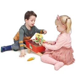 Wooden Garden Wheelbarrow Set