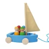 Wooden Land Yacht and Four Peg Friends