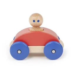 Wooden Magnetic Racer - Red