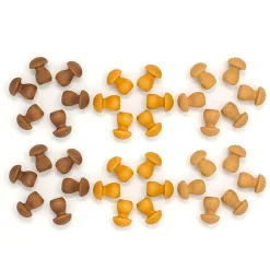 Wooden Mandala Set, Little Mushrooms