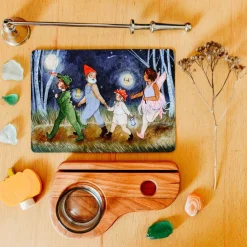 Wooden Nature Table Artwork and Candle Holder