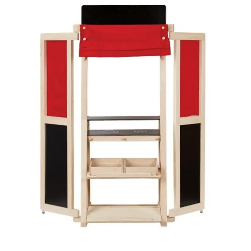 Wooden Puppet Theater & Play Market Stand