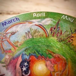 Wooden Seasonal Wheel - Northern Hemisphere
