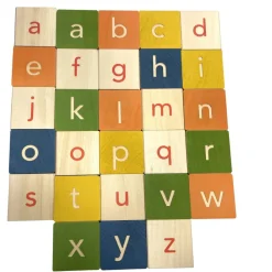 Wooden Sign Language Blocks