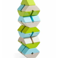 Wooden V-Shaped Building Blocks Set