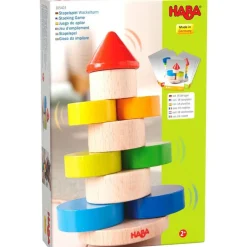 Wooden Wobbly Tower Stacking Blocks Game